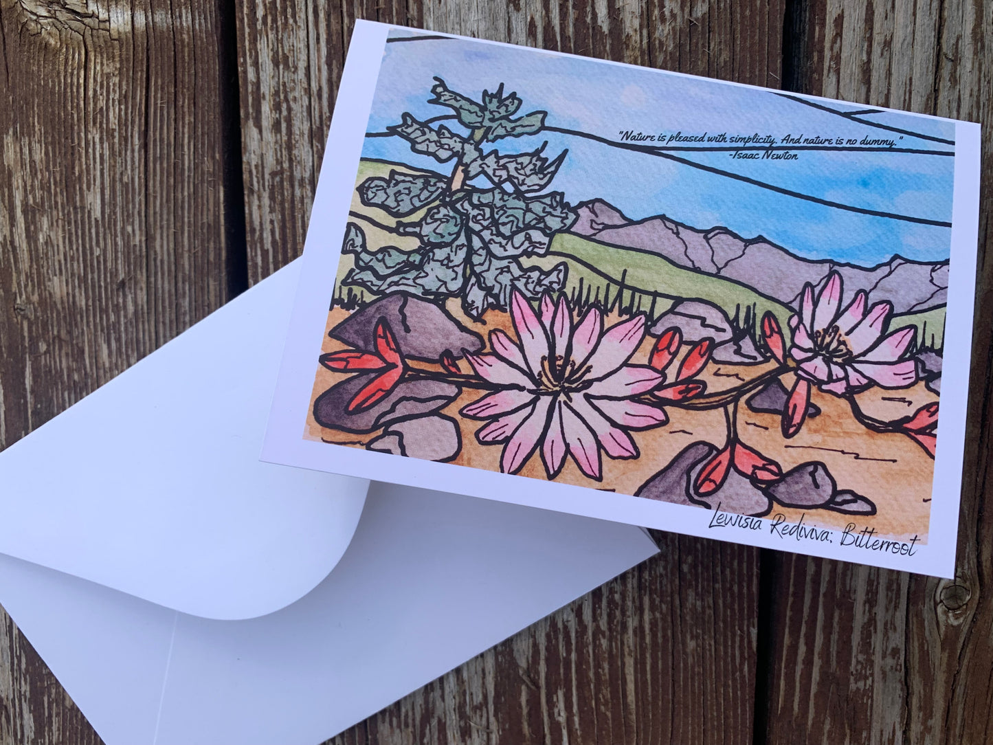 Bitterroot Greeting Card