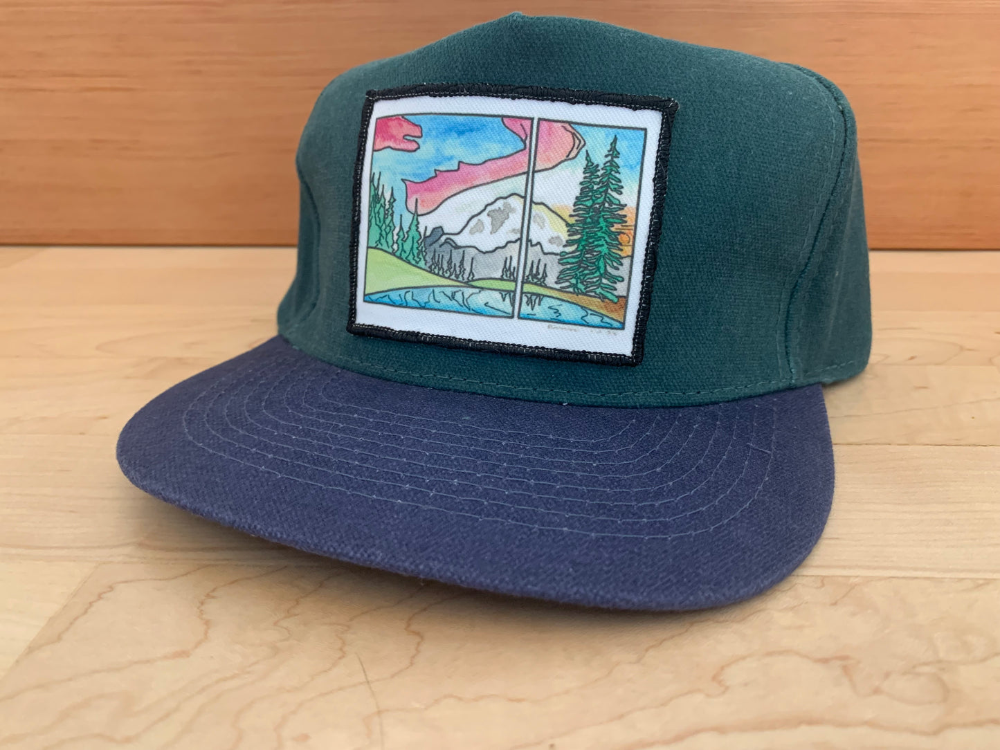 Mt. Rainier Art Patch Hat