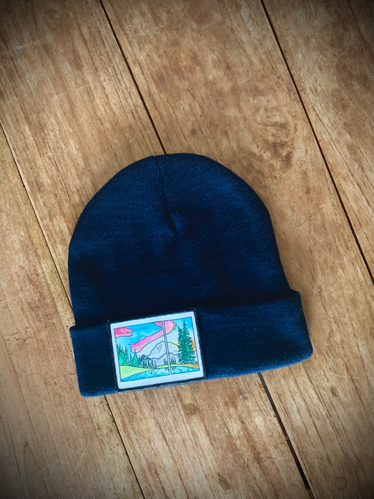 Mt. Rainier Art Patch Hat