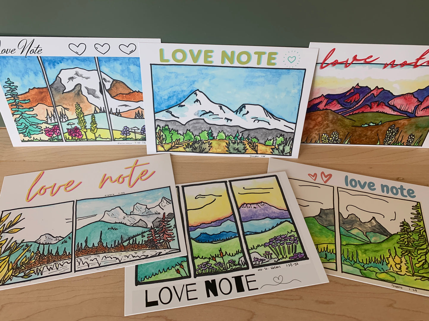 Mountain Postcard "Love Note"